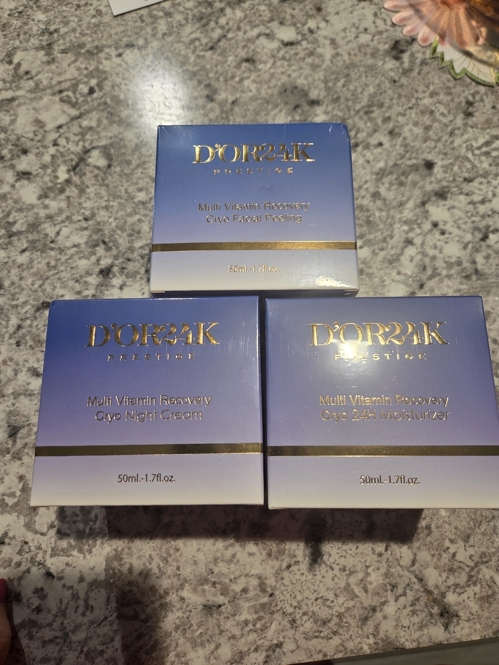 3 Prestige Multi Vitamin Recovery Cryo Night Cream - Face Peel, Day Moisturizer
